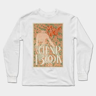 THE CHAPBOOK 1895 Magazine Cover Art Nouveau by Artist Will Bradley Long Sleeve T-Shirt